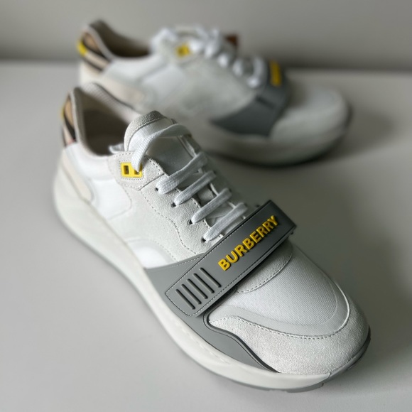 Burberry Suede, Vintage Check and Leather Man’s Sneakers - Picture 9 of 16